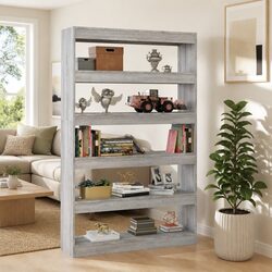 Stylish Grey Bookcase for Enhanced Living Spaces