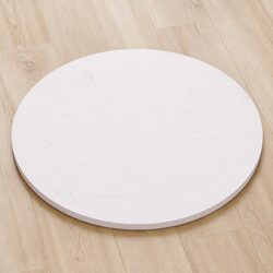 Elegant White Round Tabletop for Indoor Use Ø60cm