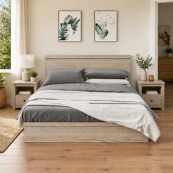 White Pine Nightstand Set for a Cozy Bedroom
