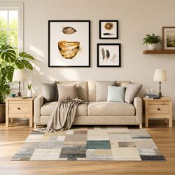 Elegant Pair of Brown Pine End Tables with Storage