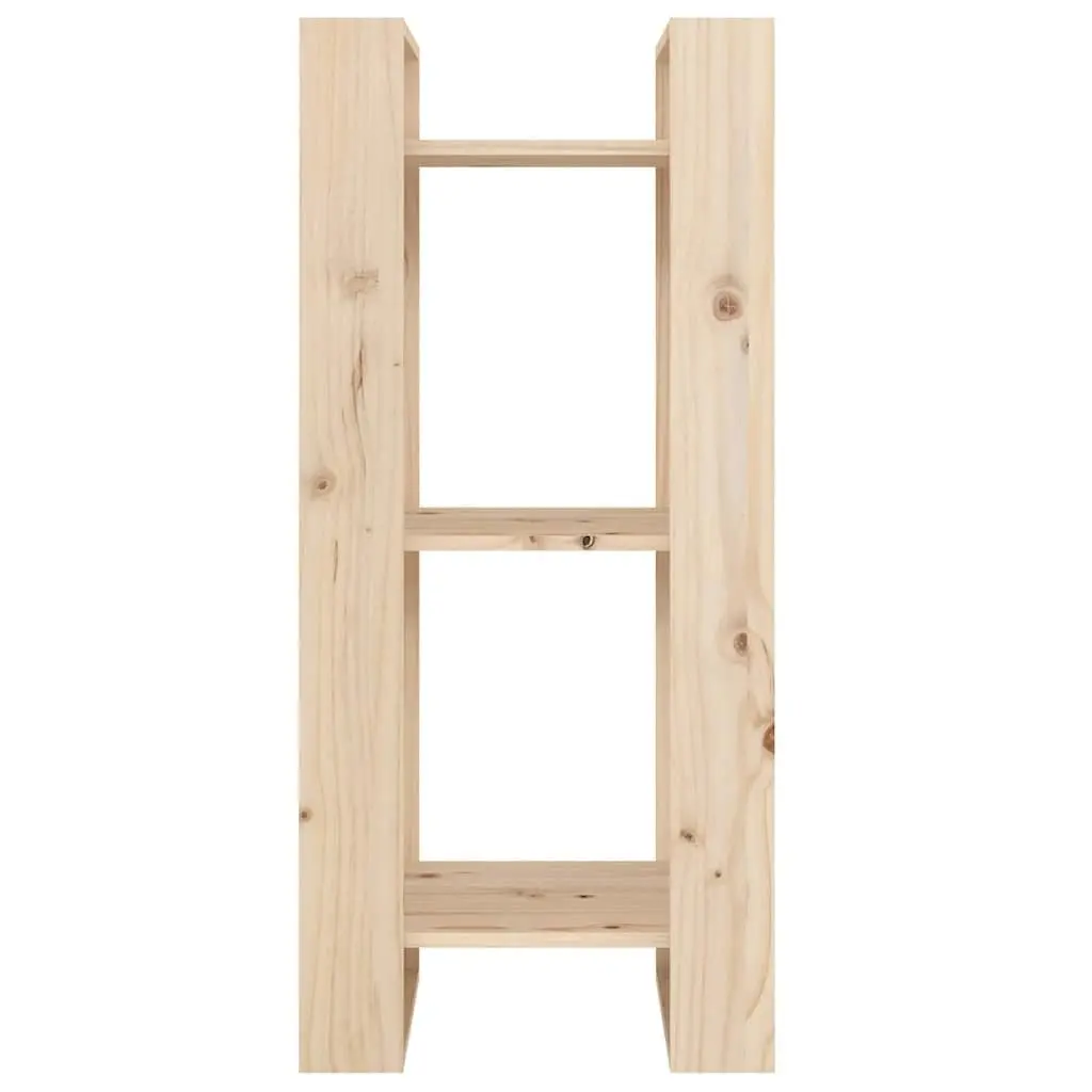 Solid Wood Pine Book Cabinet 41x35x91cm Room Divider Brown Bookshelf Storage
