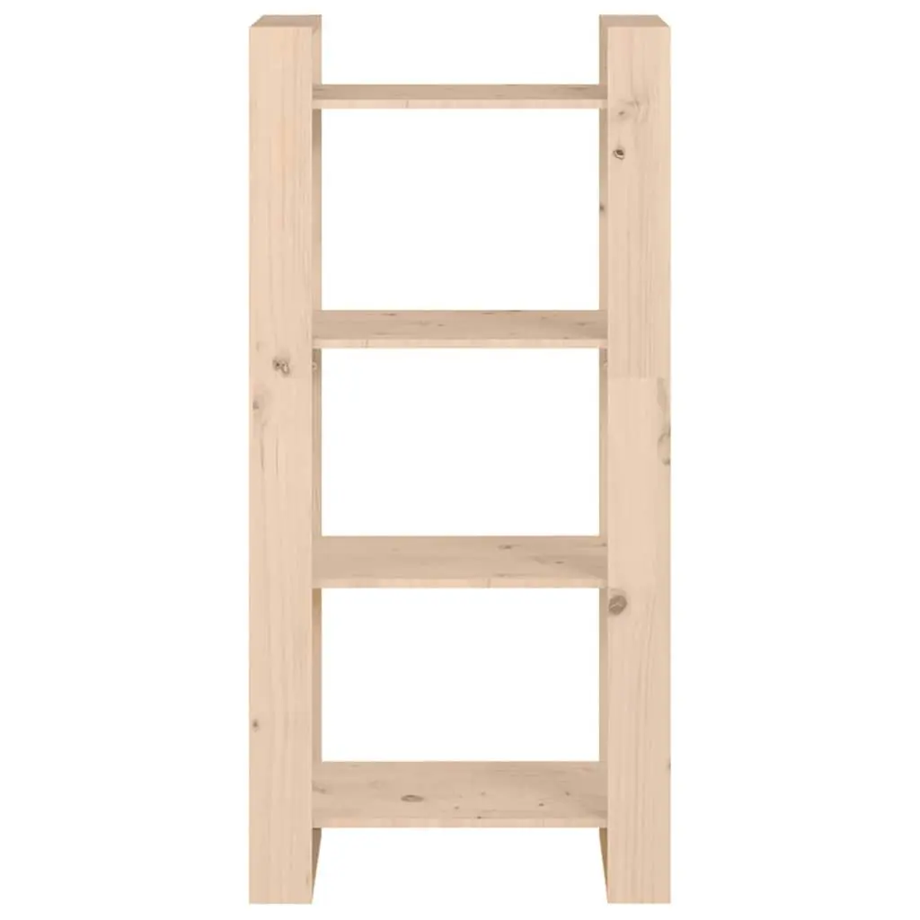 Solid Wood Book Cabinet 60x35x125cm Room Divider Brown Bookshelf Storage