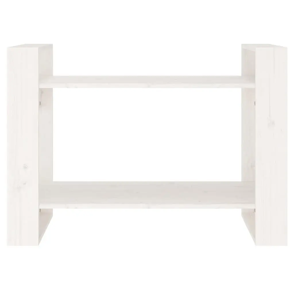 Wooden Book Cabinet 80x35x56.5 cm Solid Pine Room Divider Shelving Unit