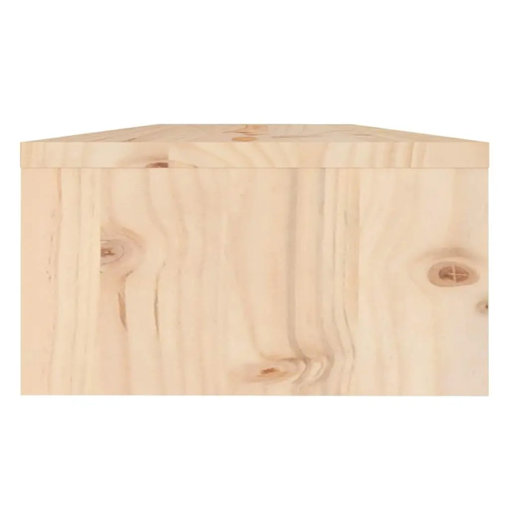 Wooden Monitor Stand 50x24x13cm Eye Level Positioning with Open Storage Shelf