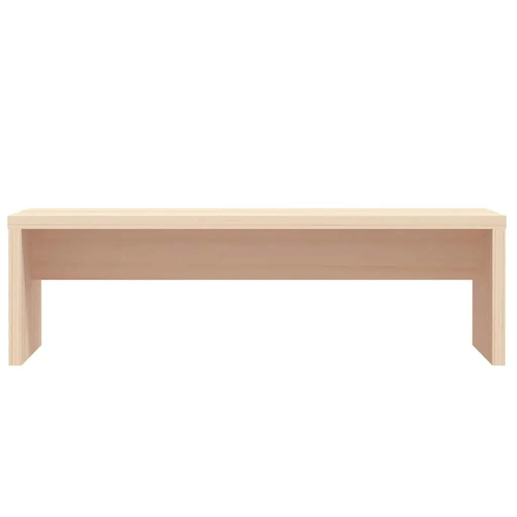 Monitor Stand 50x27x15cm Solid Pine Wood Riser Desk Organiser with Integrated Storage