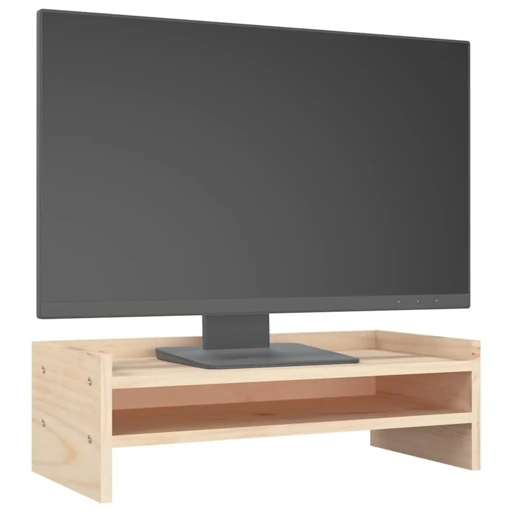 Monitor Stand 50x24x16cm Solid Wood Pine Keyboard Storage Desk Riser