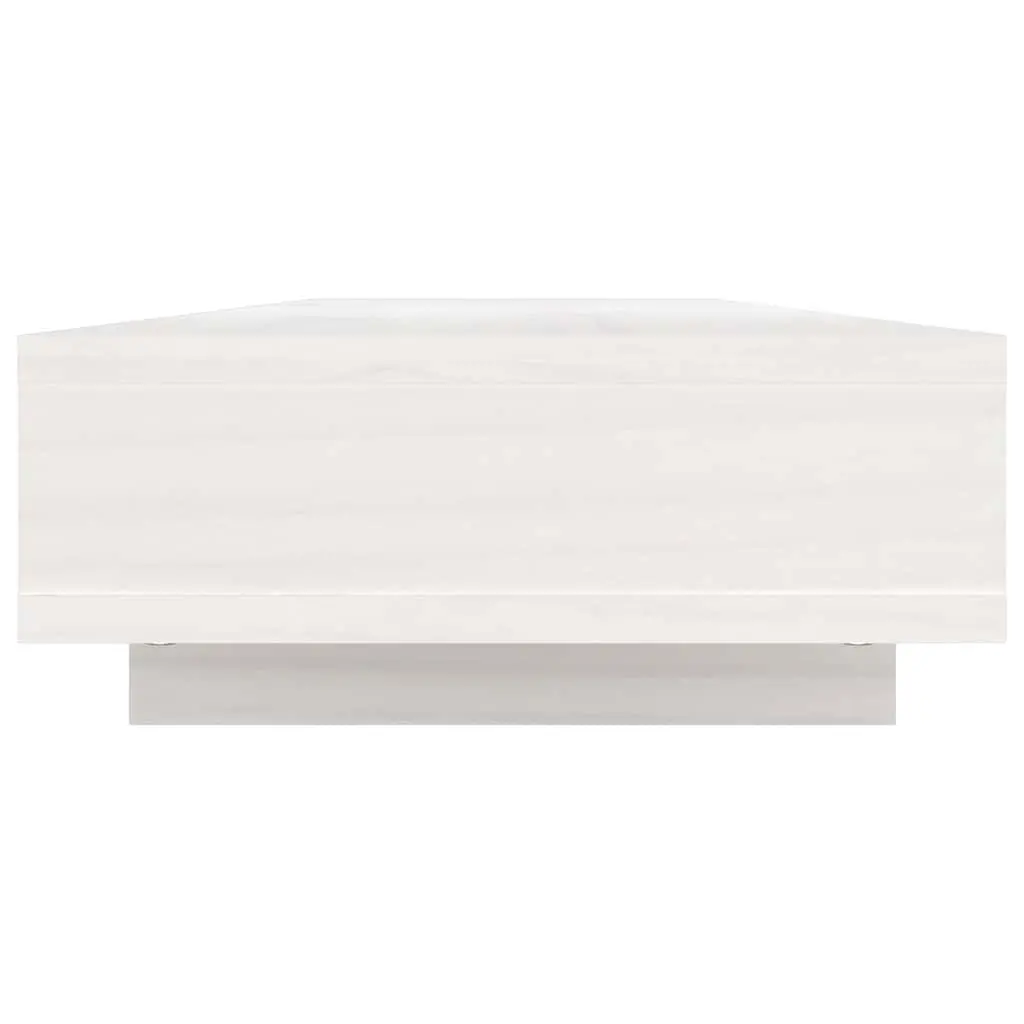 Monitor Stand White Solid Wood Pine Computer Riser Desk Organizer Storage 100cm
