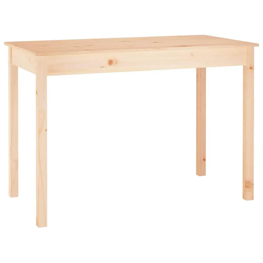 Solid Wood Pine Dining Table 110x55x75cm Brown Rustic Kitchen Room Furniture