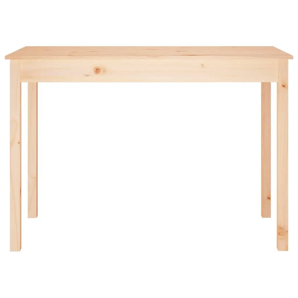 Solid Wood Pine Dining Table 110x55x75cm Brown Rustic Kitchen Room Furniture