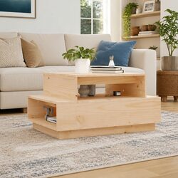 Transform Your Living Space with This Solid Pine Coffee Table