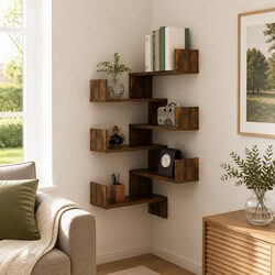 Maximize Your Space with Stylish Corner Shelves 2 pcs
