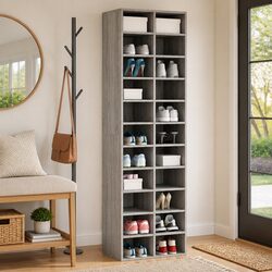 Enhance Your Space with the Grey Sonoma Shoe Cabinet