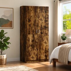 Contemporary Smoked Oak Wardrobe for Modern Living