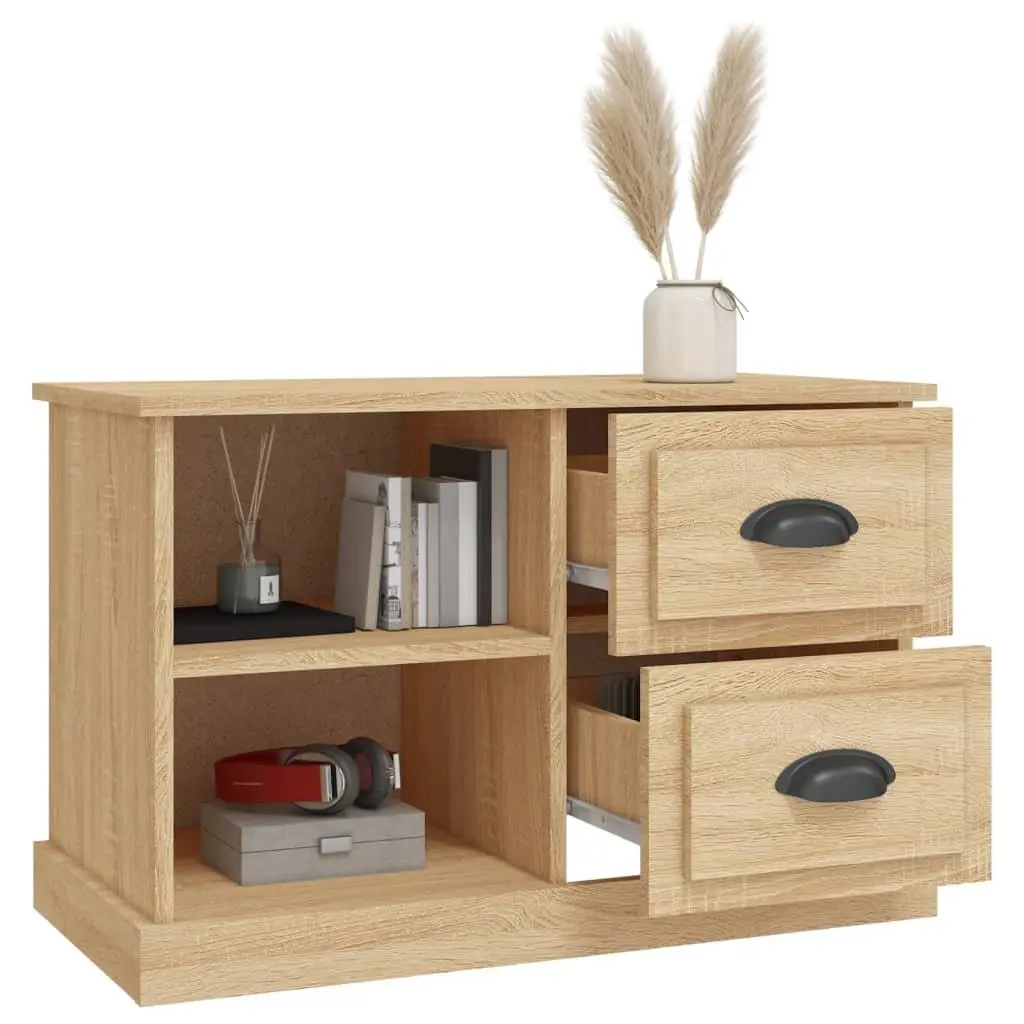 TV Cabinet 73x35.5x47.5 cm Engineered Wood Storage Unit Sonoma Oak Brown