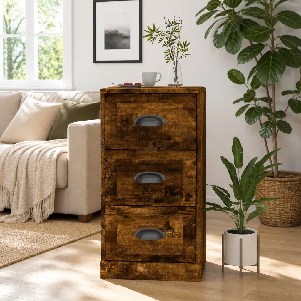 Sideboard 36x35.5x67.5cm Brown Engineered Wood Storage Cabinet Display Furniture