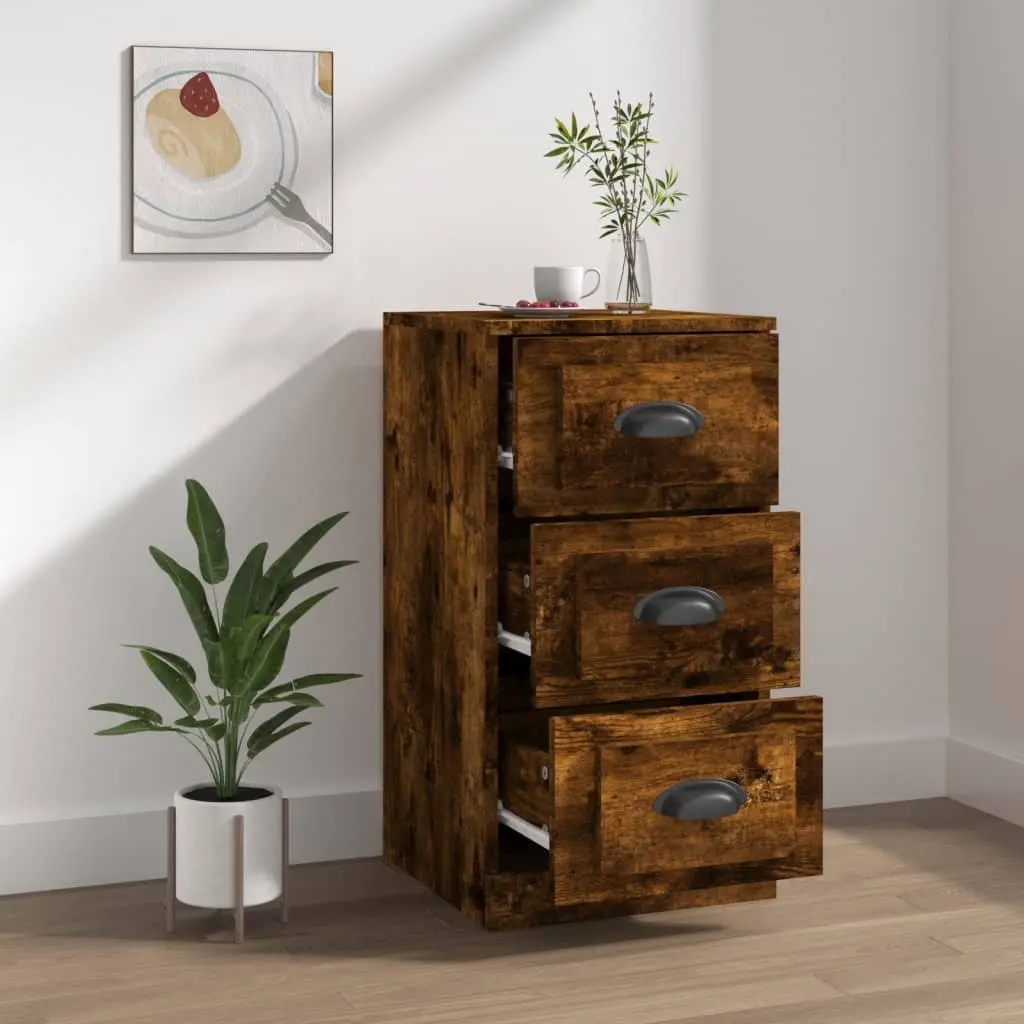 Sideboard 36x35.5x67.5cm Brown Engineered Wood Storage Cabinet Display Furniture