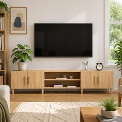 Enhance Your Living Space with a Brown Media Unit