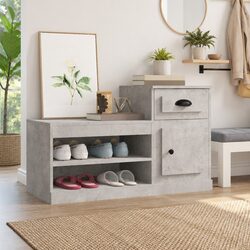 Elevate Your Space with a Grey Shoe Cabinet 100x42x60cm