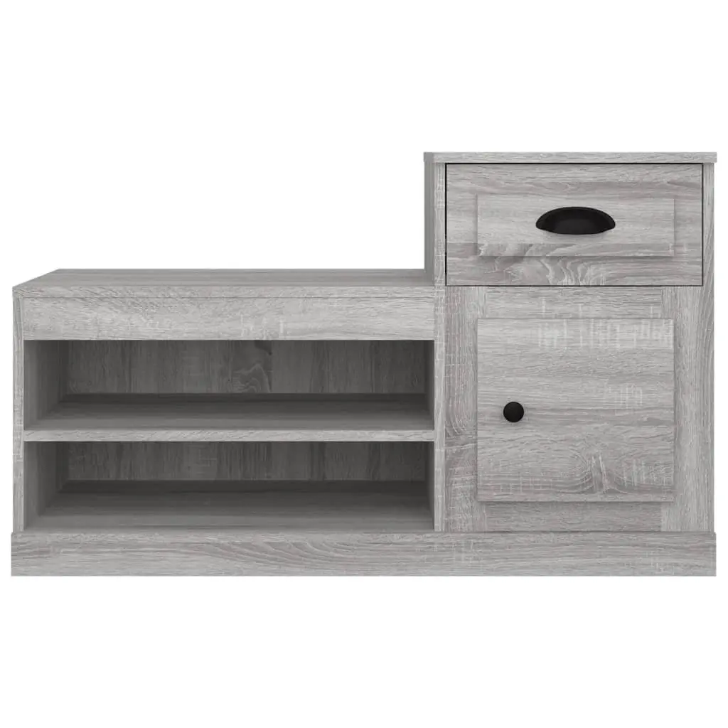 Shoe Cabinet 100x42x60cm Grey Engineered Wood Storage Organiser