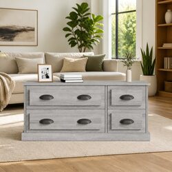 Stylish Grey Sonoma TV Cabinet for Modern Living Rooms