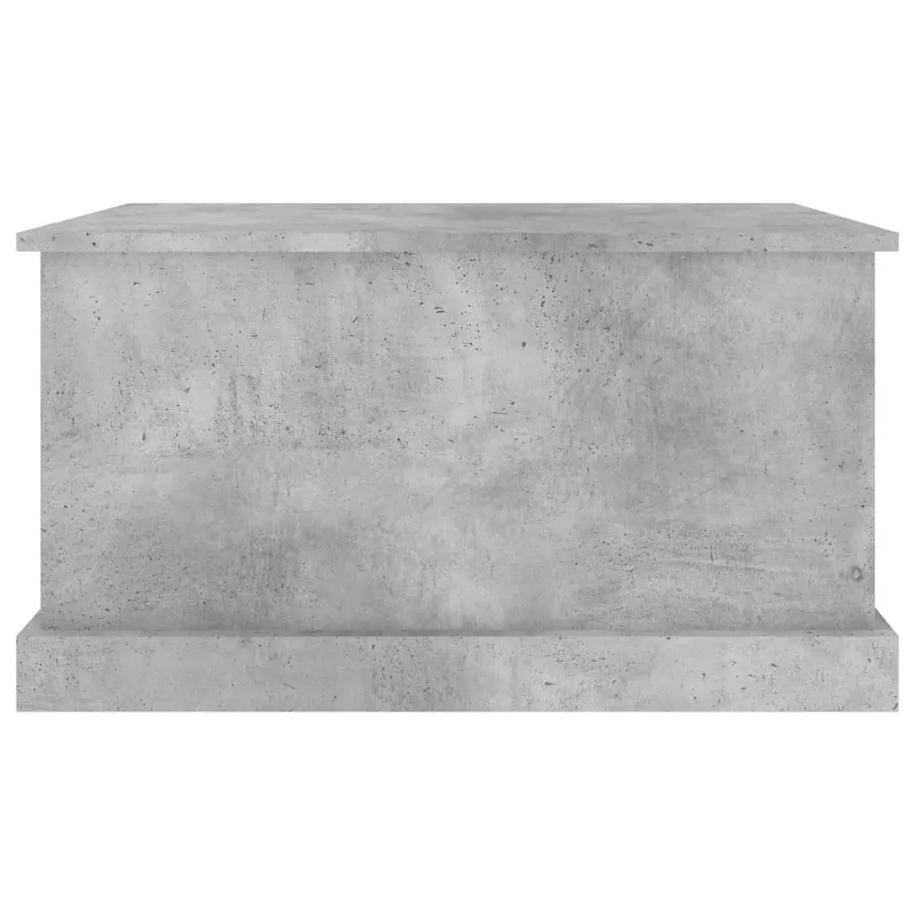 Storage Box Grey 70x40x38 cm Engineered Wood Chest Organiser with Hinged Lid for Bedroom Living