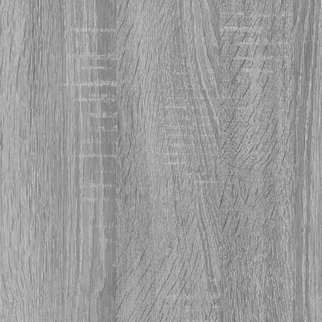 Grey Coffee Table 80x50x36 cm Engineered Wood Living Room with Storage Compartments
