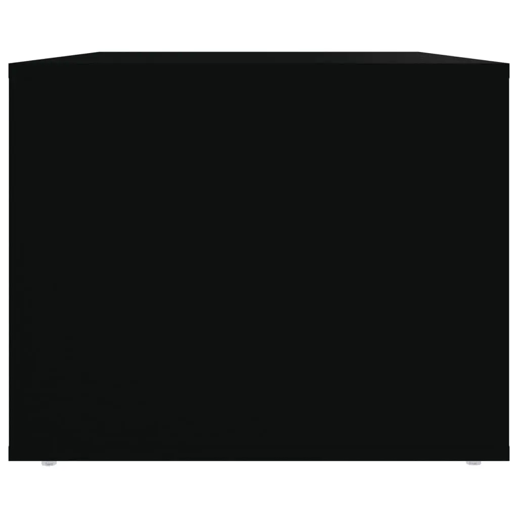 Coffee Table 80x50x40 cm Black with 2 Storage Drawers