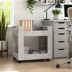 Organize Your Space with a Grey Desk Trolley Cart