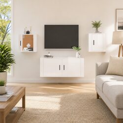 Enhance Your Living Space with a Sleek White Wall Cabinet