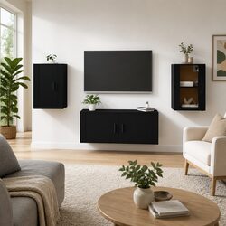Elevate Your Living Space with a Sleek Black TV Cabinet