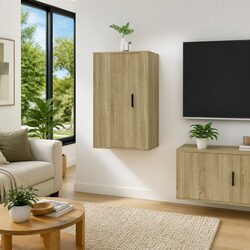 Enhance Your Space with a Brown Wall-Mounted TV Cabinet