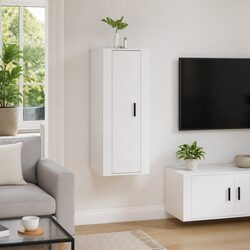 Elegant White Media Storage Cabinet for a Stylish Home