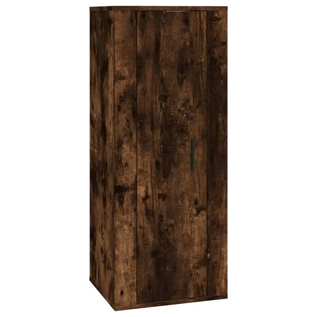 Wall Mounted TV Cabinet 40x34.5x100cm Brown Engineered Wood Media Unit Storage