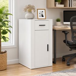Enhance Your Workspace with a Stylish White Desk Cabinet