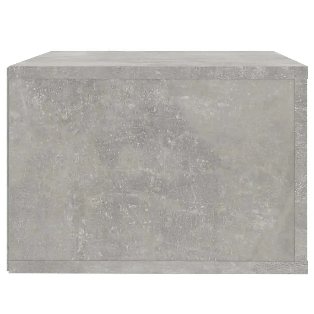 Wall-Mounted Bedside Cabinets Grey 50x36x25 cm Floating Storage Units Pair