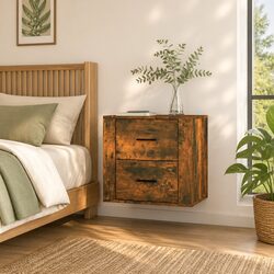 Enhance Your Space with a Floating Bedside Storage Cabinet