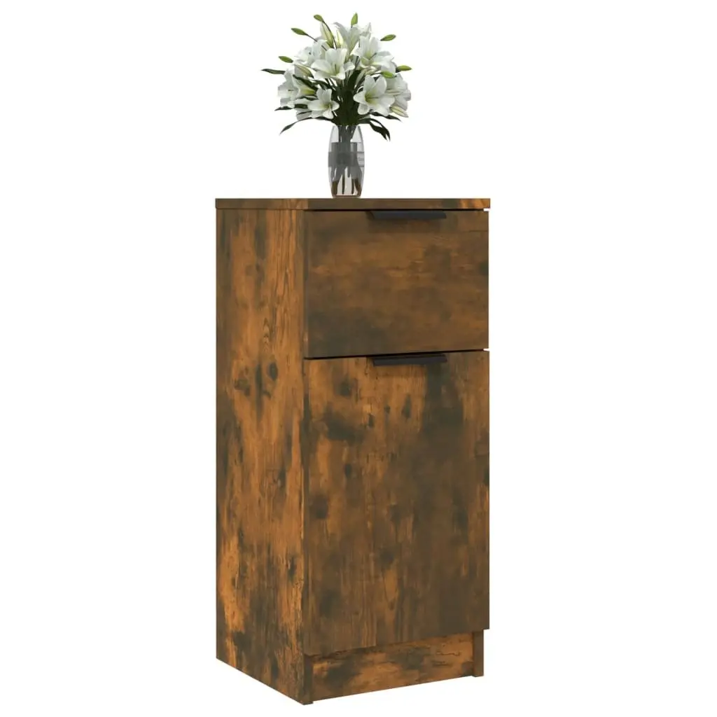 Sideboard Cabinet 2 pcs Brown Engineered Wood Storage Buffet Display Cupboard