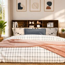 Enhance Your Bedroom with a Brown Headboard Cabinet