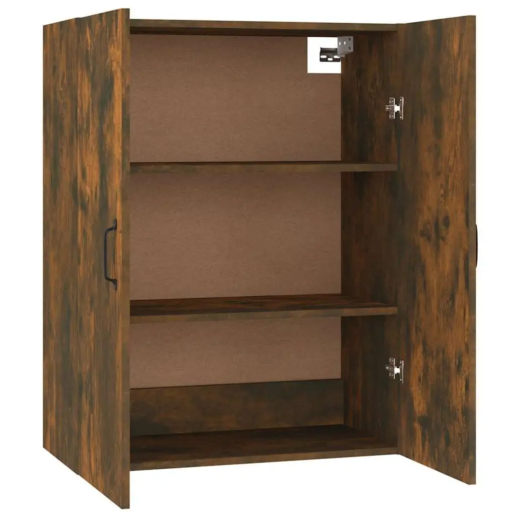 Hanging Storage Cabinet 69.5x34x90cm Two Door Wall Mounted Engineered Wood Brown