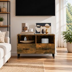 Enhance Your Living Room with This Brown TV Cabinet