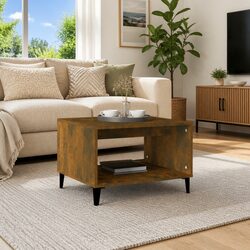 Modern Coffee Table with Open Storage for Living Rooms