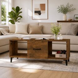 Brown Engineered Wood Coffee Table for Your Living Room