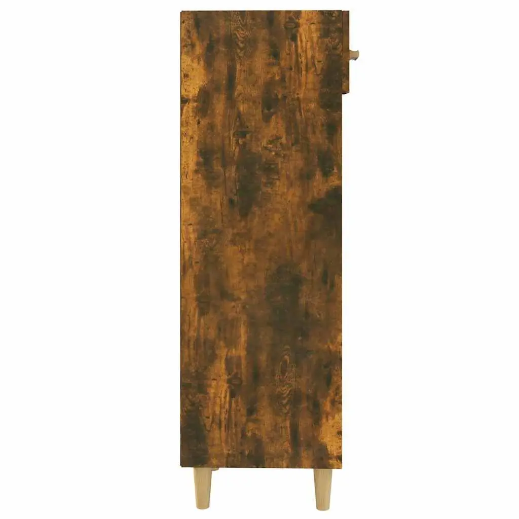 Shoe Cabinet 30x35x105cm Brown Engineered Wood Organiser with Shelves and Drawer for Hallway and Bedroom Storage