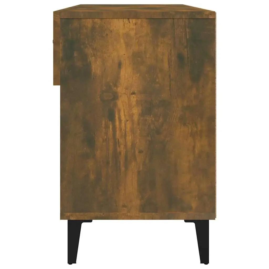 Shoe Cabinet Brown 102x35x55 cm Storage Organiser 2 Drawers 4 Compartments
