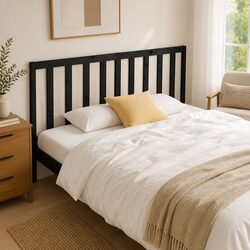 Enhance Your Bedroom with a Black Solid Pine Headboard