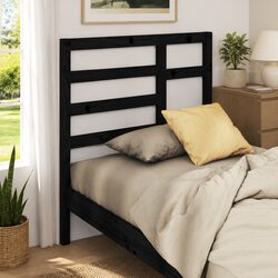 Enhance Your Bedroom with a Black Solid Pine Headboard