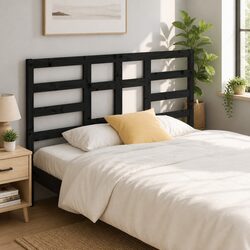 Elevate Your Bedroom with This Elegant Black Headboard