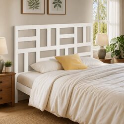 Elevate Your Bedroom with a 141cm White Pine Headboard