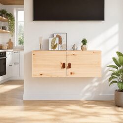 Stylish Brown Wall Cabinet 80x30x30 cm for Home Storage