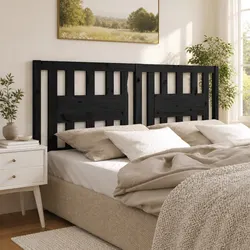Black Wooden Bed Headboard for a Charming Space